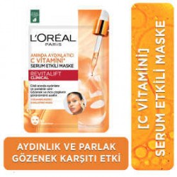 Loreal Paris Revitalift Clinical Anında Aydınlatıcı C Vitamini Serum Etkili Maske 26 gr