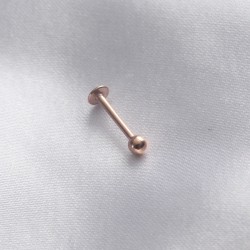 316L Cerrahi Çelik 10 mm Roz Renk Dudak Piercing