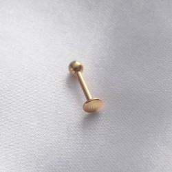 316L Cerrahi Çelik 8 mm Gold Renk Dudak Piercing