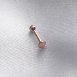 316L Cerrahi Çelik 8 mm Roz Renk Dudak Piercing