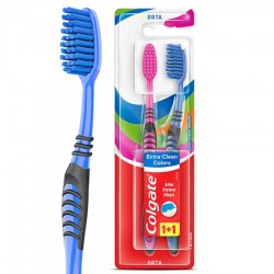 Colgate Extra Clean Colors 1+1 Orta Diş Fırçası